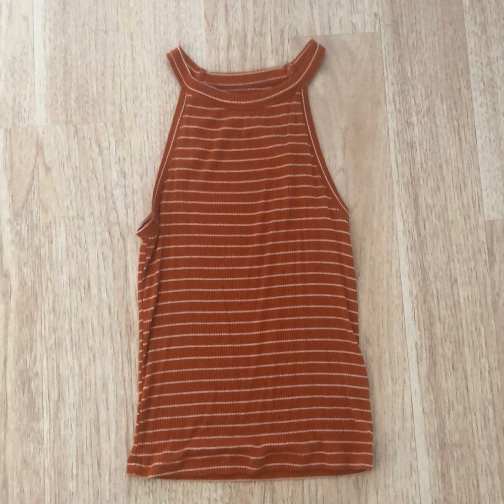 Mudd Tank Small Burnt Orange stripe